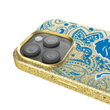 Detroit Lions Paisley Bling Phone Case for Apple iPhone