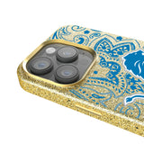 Detroit Lions Paisley Bling Phone Case for Apple iPhone