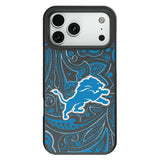 Detroit Lions Paisley Bump Phone Case for Apple iPhone