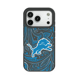 Detroit Lions Paisley Bump Phone Case for Apple iPhone