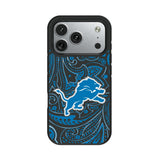 Detroit Lions Paisley Bump Phone Case for Apple iPhone