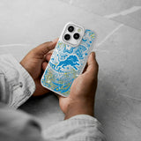 Detroit Lions Paisley Glitter Phone Case for Apple iPhone