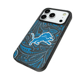 Detroit Lions Paisley MagSafe Compatible Phone Case for Apple iPhone