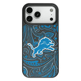 Detroit Lions Paisley MagSafe Compatible Phone Case for Apple iPhone