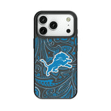 Detroit Lions Paisley MagSafe Compatible Phone Case for Apple iPhone