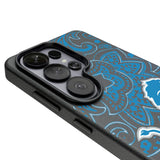 Detroit Lions Paisley MagSafe Compatible Phone Case for Samsung Galaxy