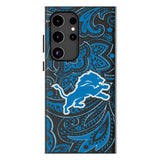 Detroit Lions Paisley MagSafe Compatible Phone Case for Samsung Galaxy