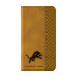 Detroit Lions Personalized Burn Folio Phone Case for Samsung Galaxy