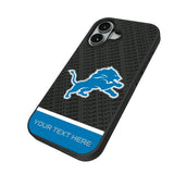 Detroit Lions Personalized EndZone Plus Bump Phone Case for Apple iPhone