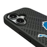 Detroit Lions Personalized EndZone Plus Bump Phone Case for Apple iPhone