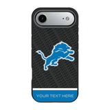Detroit Lions Personalized EndZone Plus Bump Phone Case for Apple iPhone