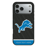Detroit Lions Personalized EndZone Plus Bump Phone Case for Apple iPhone