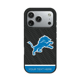 Detroit Lions Personalized EndZone Plus Bump Phone Case for Apple iPhone