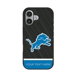 Detroit Lions Personalized EndZone Plus Bump Phone Case for Apple iPhone