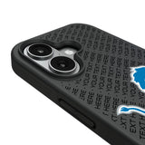 Detroit Lions Personalized EndZone Plus Bump Phone Case for Apple iPhone