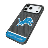 Detroit Lions Personalized EndZone Plus Bump Phone Case for Apple iPhone