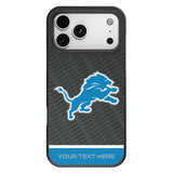 Detroit Lions Personalized EndZone Plus Bump Phone Case for Apple iPhone