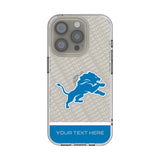 Detroit Lions Personalized EndZone Plus Clear Phone Case for Apple iPhone