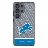 Detroit Lions Personalized EndZone Plus Clear Phone Case for Samsung Galaxy