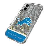 Detroit Lions Personalized EndZone Plus Glitter Phone Case for Apple iPhone