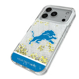 Detroit Lions Personalized EndZone Plus Glitter Phone Case for Apple iPhone
