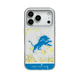 Detroit Lions Personalized EndZone Plus Glitter Phone Case for Apple iPhone