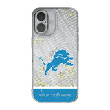 Detroit Lions Personalized EndZone Plus Glitter Phone Case for Apple iPhone