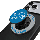 Detroit Lions Personalized Endzone Solid PopSockets Magnetic Phone Grip and Stand
