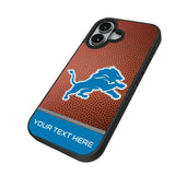 Detroit Lions Personalized Football Bump Phone Case for Apple iPhone