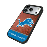 Detroit Lions Personalized Football Bump Phone Case for Apple iPhone