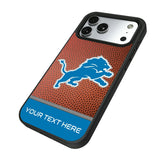 Detroit Lions Personalized Football Bump Phone Case for Apple iPhone