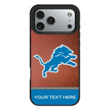 Detroit Lions Personalized Football Bump Phone Case for Apple iPhone