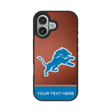 Detroit Lions Personalized Football Bump Phone Case for Apple iPhone