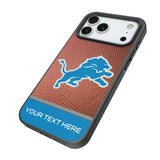 Detroit Lions Personalized Football Bump Phone Case for Apple iPhone