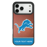 Detroit Lions Personalized Football Bump Phone Case for Apple iPhone