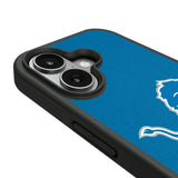 Detroit Lions Personalized Stripe Bump Phone Case for Apple iPhone