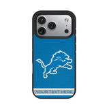 Detroit Lions Personalized Stripe Bump Phone Case for Apple iPhone