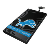 Detroit Lions Personalized Tilt 5000mAh Flat Powerbank