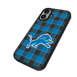 Detroit Lions Plaid MagSafe Compatible Phone Case for Apple iPhone