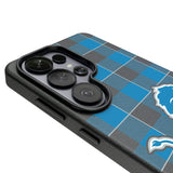 Detroit Lions Plaid MagSafe Compatible Phone Case for Samsung Galaxy 26 Series