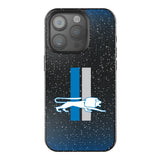 Detroit Lions Retro Linen Black Bling Phone Case for Apple iPhone