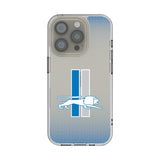 Detroit Lions Retro Linen Clear Phone Case for Apple iPhone