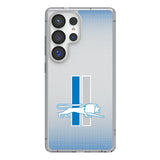 Detroit Lions Retro Linen Clear Phone Case for Samsung Galaxy