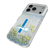 Detroit Lions Retro Linen Glitter Phone Case for Apple iPhone