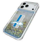Detroit Lions Retro Linen Glitter Phone Case for Apple iPhone