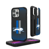 Detroit Lions Retro Linen Rugged Phone Case for Apple iPhone