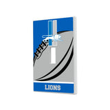 Detroit Lions Retro Passtime Hidden-Screw Light Switch Plate