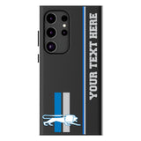 Detroit Lions Retro Personalized Sidebard MagSafe Compatible Phone Case for Samsung Galaxy
