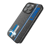 Detroit Lions Retro Sidebar Black Bling Phone Case for Apple iPhone