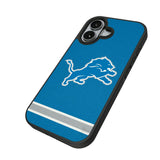 Detroit Lions Stripe Bump Phone Case for Apple iPhone